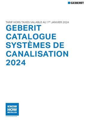 Catalogue Systèmes de canalisation 1er janvier 2024