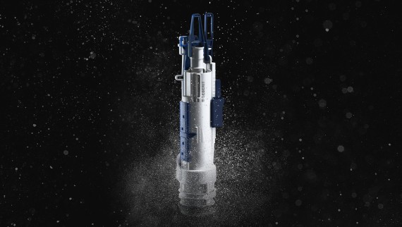 Mécanisme de chasse Geberit type 212 avec goutte dʼeau (© Geberit) Mécanisme de chasse Geberit type 212 avec goutte dʼeau (© Geberit)